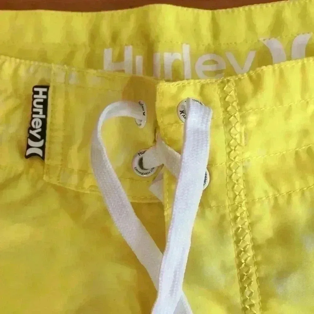 Hurley yellow sandy board shorts women